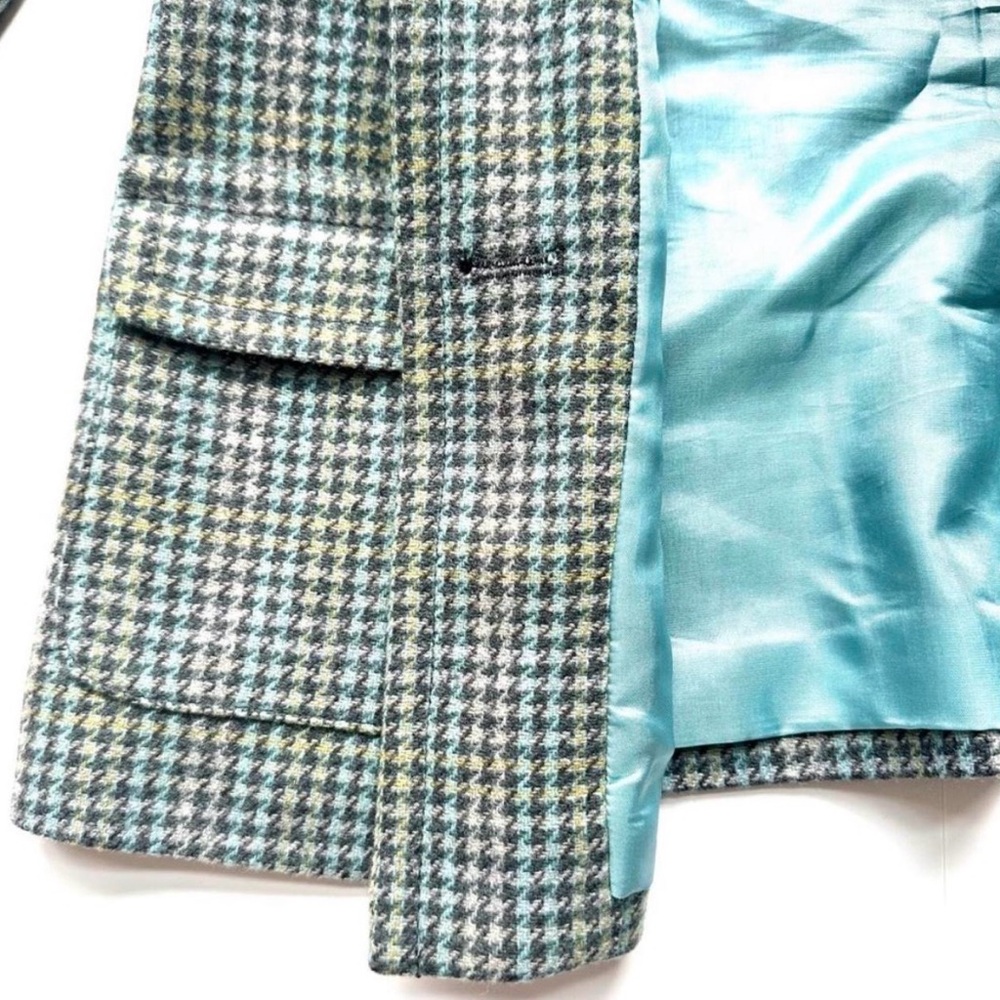 Pendleton Green Multi Houndstooth Wool Blazer - image 8